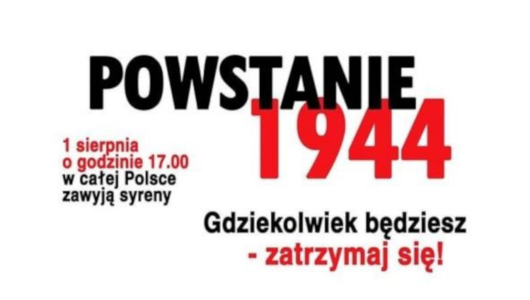 Ilustracja do informacji: Powstanie Warszawskie- 1 sierpnia zawyją syreny